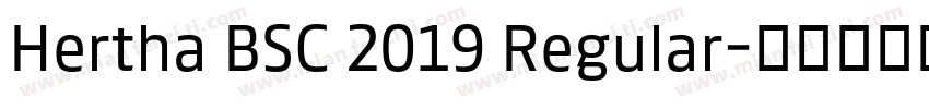 Hertha BSC 2019 Regular字体转换